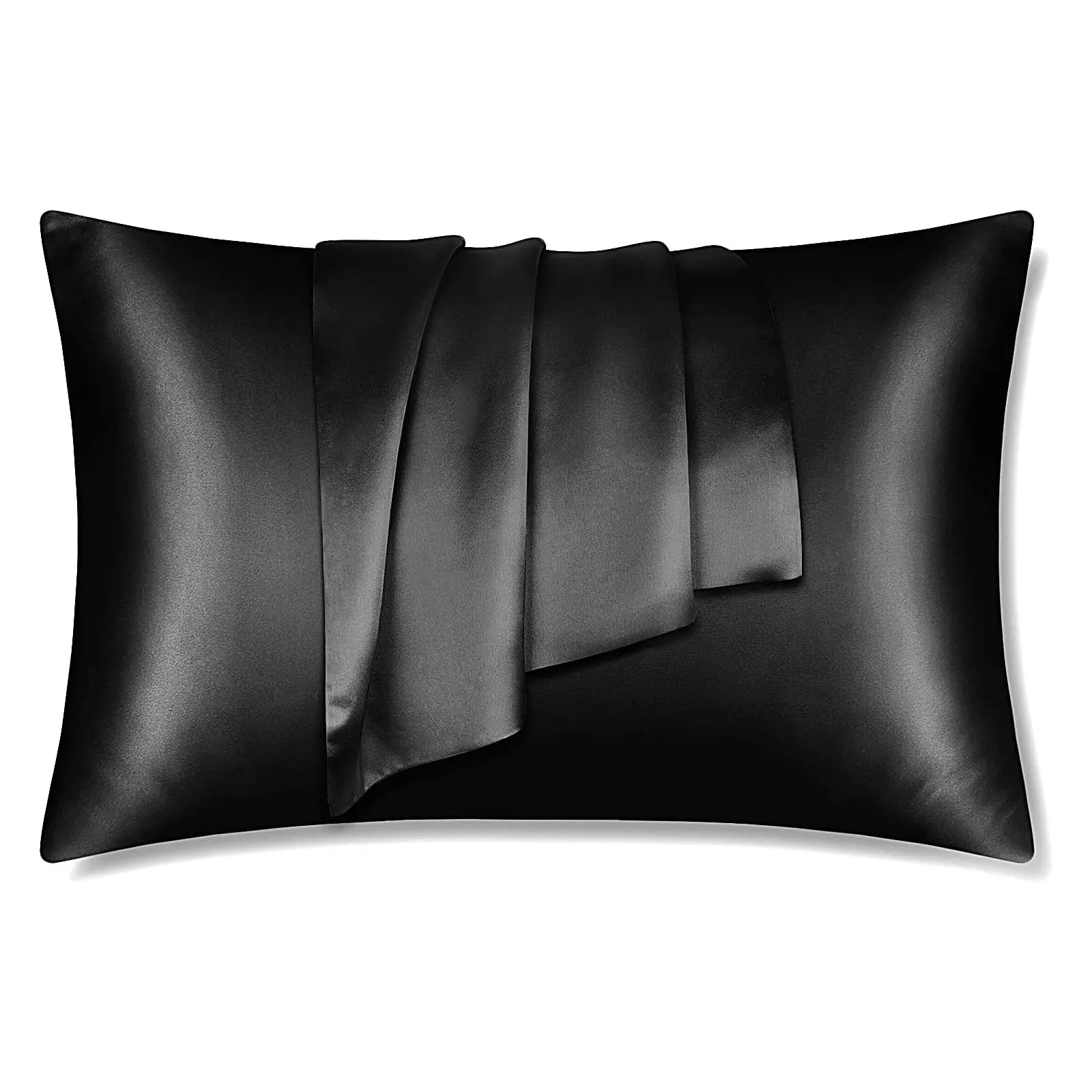 Silky Satin Pillowcase Black