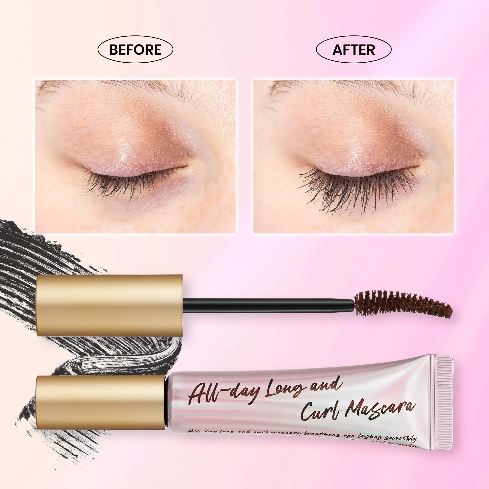 All-Day Long And Curl Mascara 02 Brown - Image 2