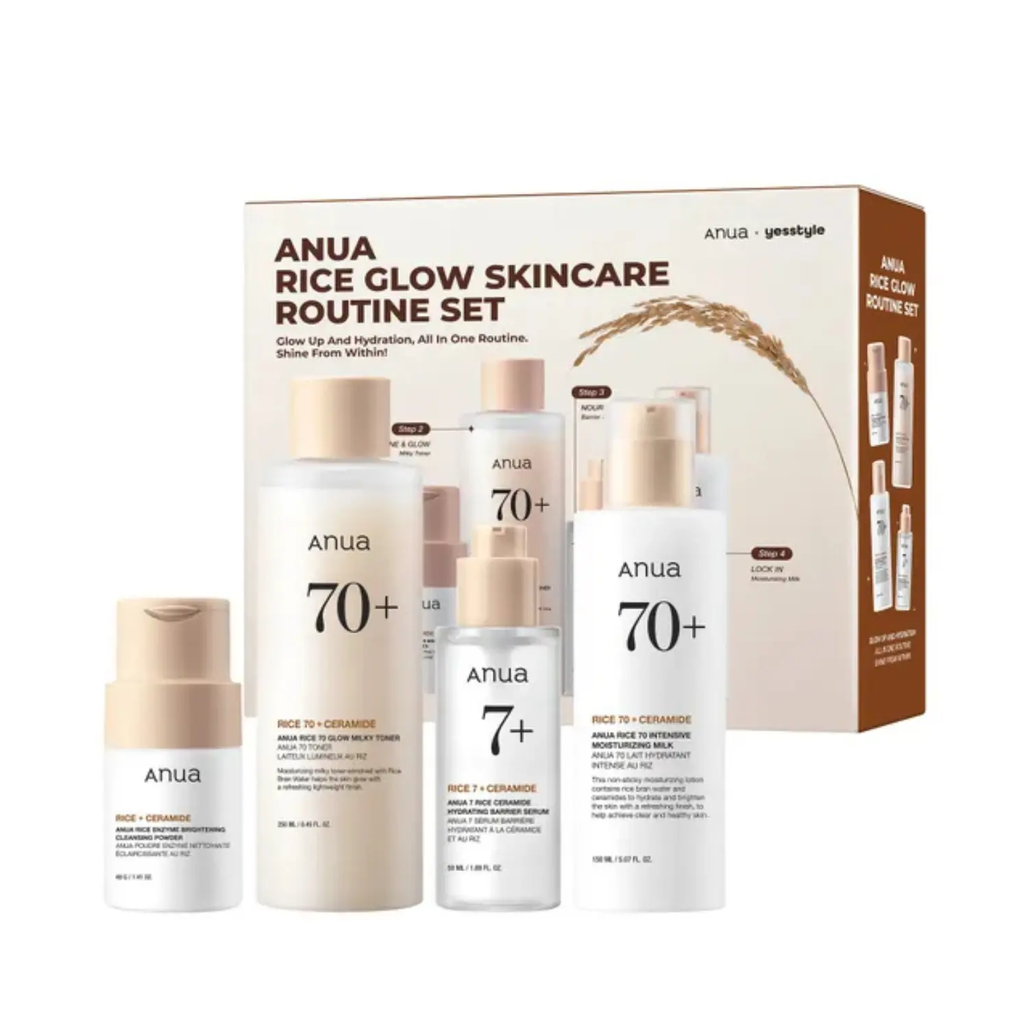 Rice Glow Skincare Routine Set