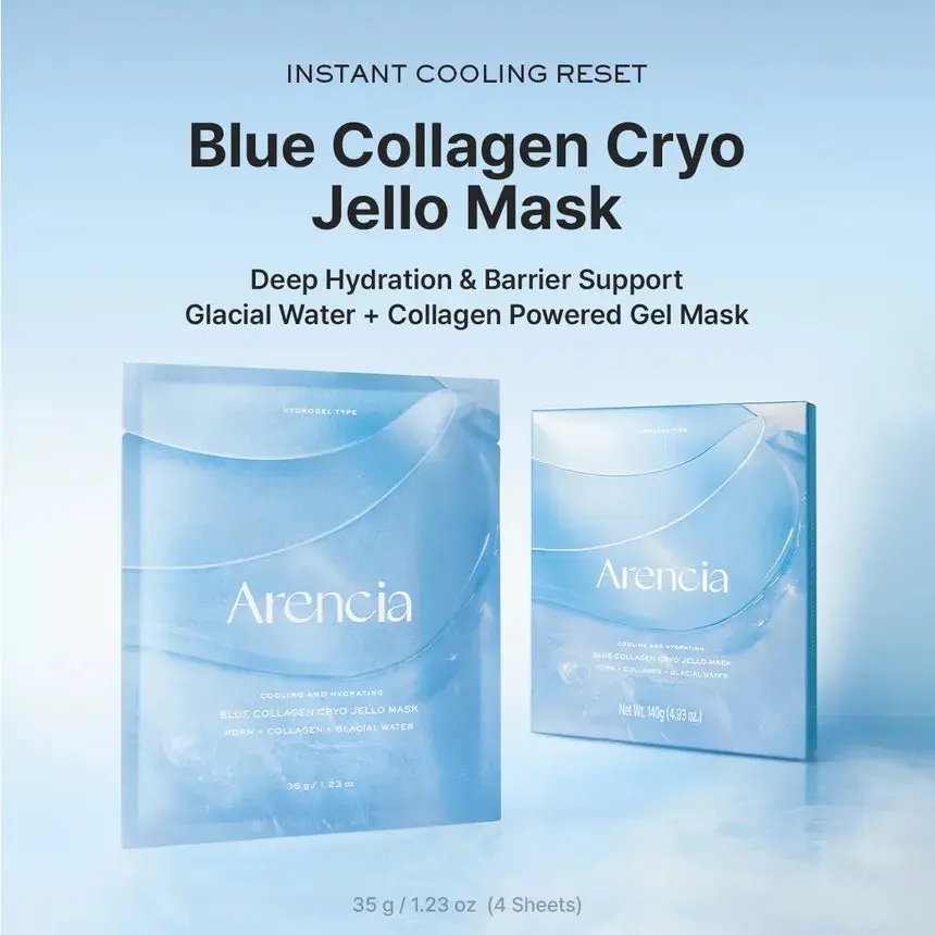 Blue Collagen Cyro Jello Mask 4-Pack - Image 5