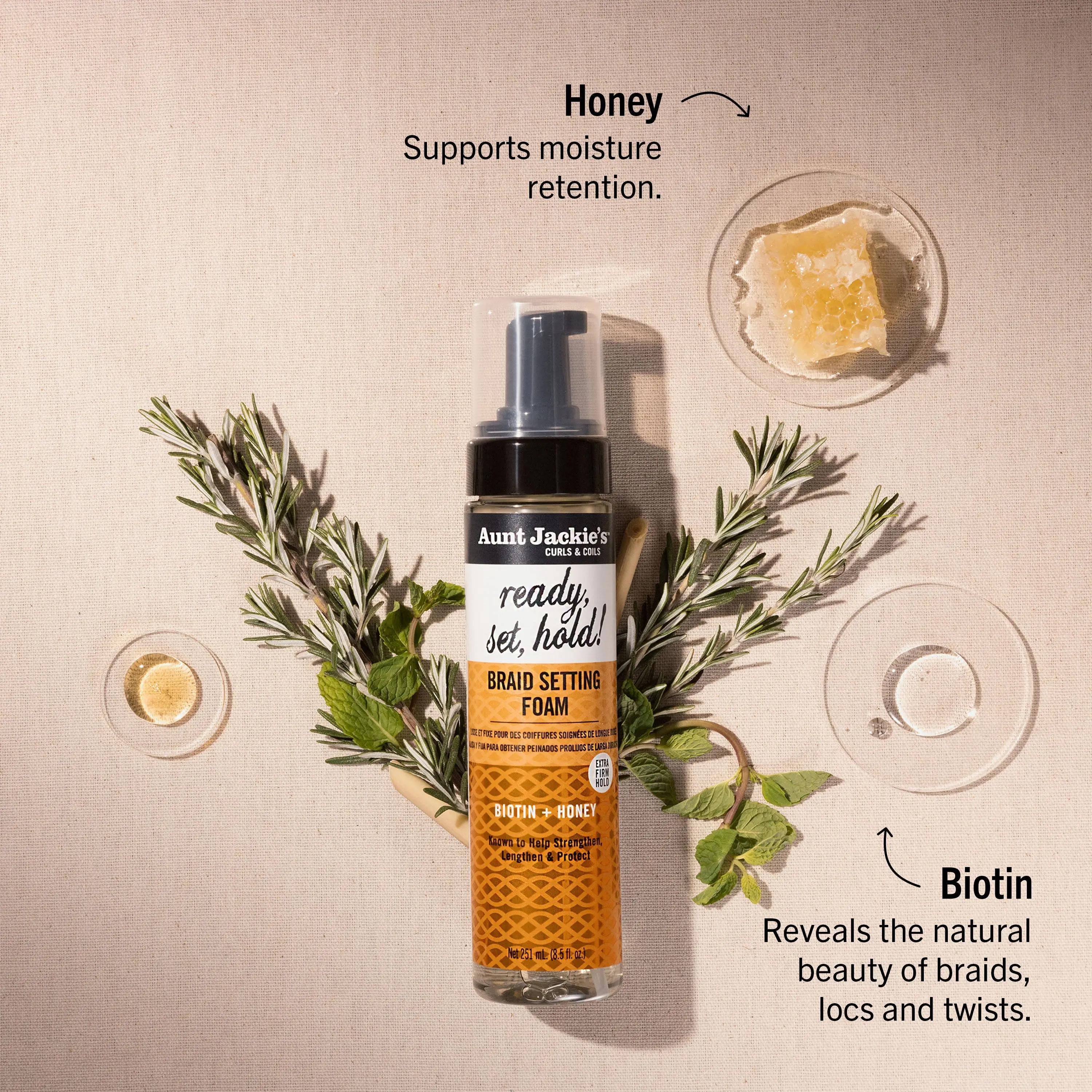 Biotin + Honey Braid Setting Foam - Image 4
