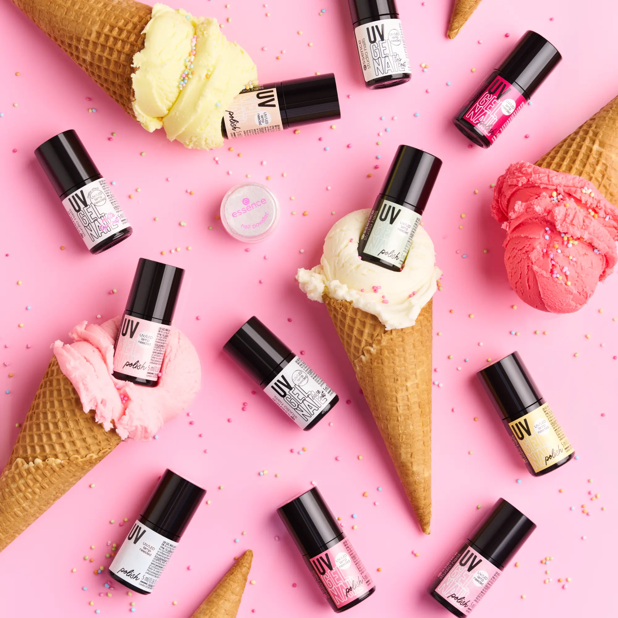 Studio Nails Uv Gel Nail Polish 219 Strawberry Milkshake - Image 3