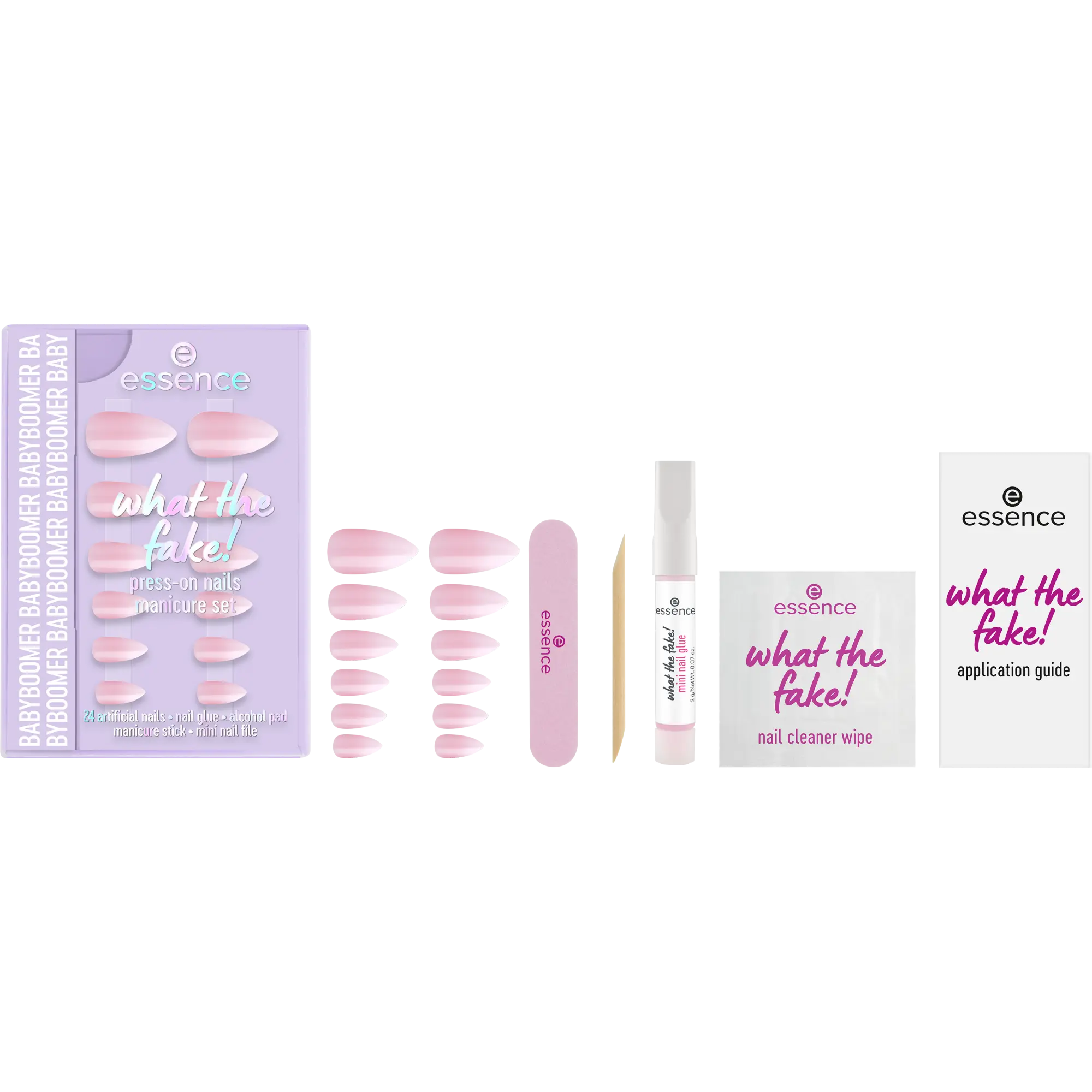 What The Fake! Press-on Nails Manicure Set 03 Babyboomer