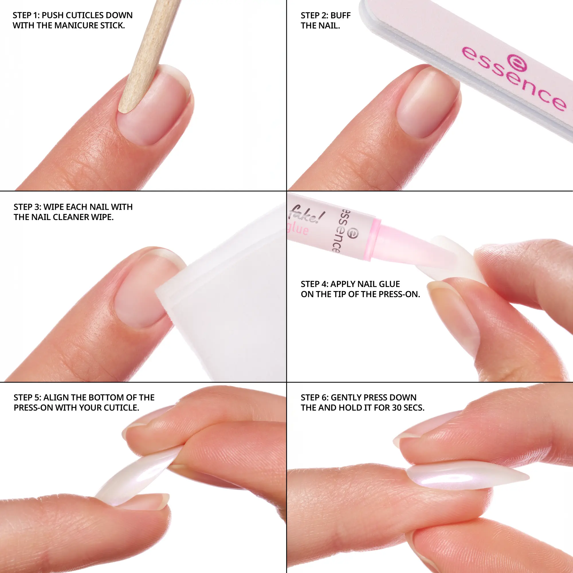 What The Fake! Press-on Nails Manicure Set 03 Babyboomer - Image 3