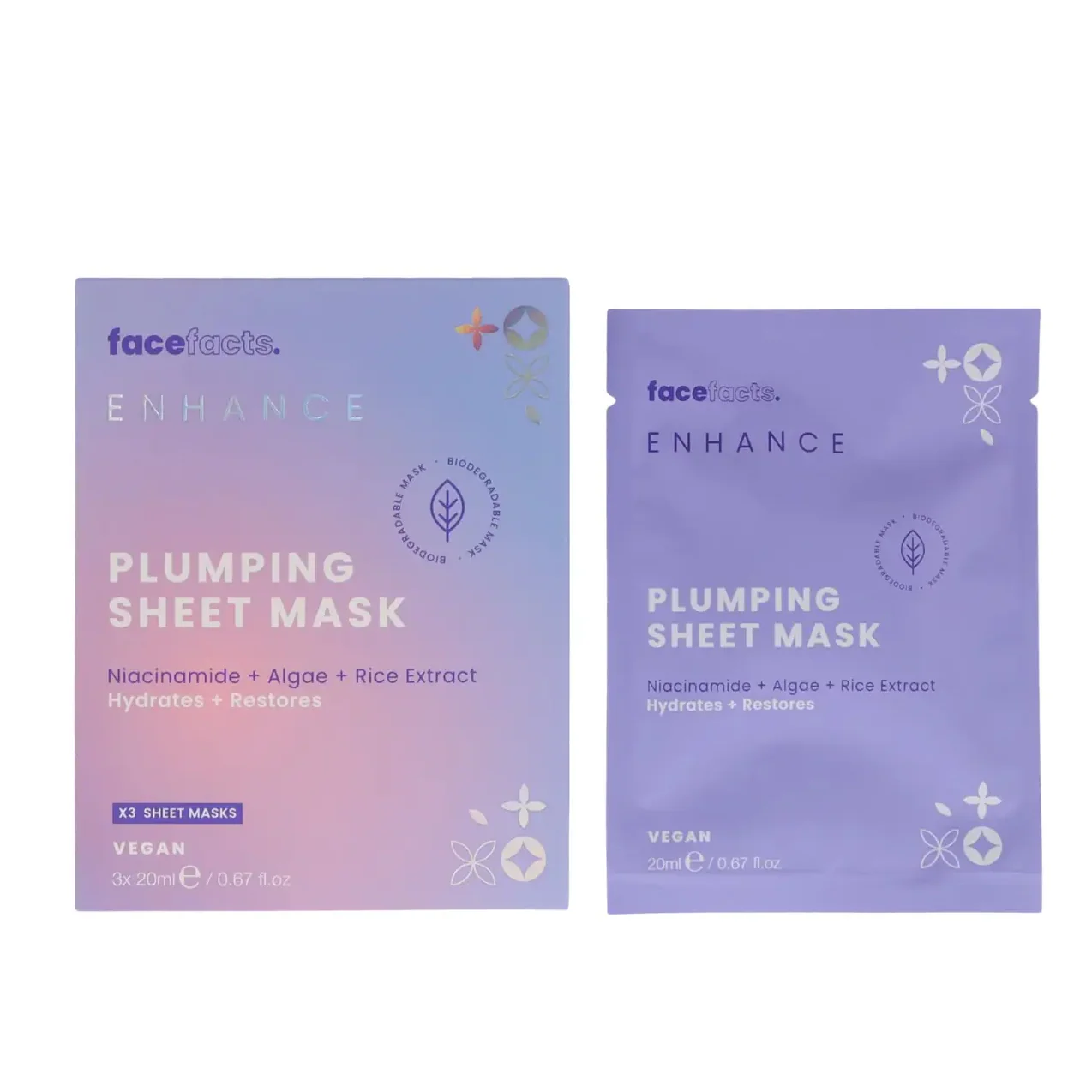 Enhance Plumping Sheet Mask x3 pack