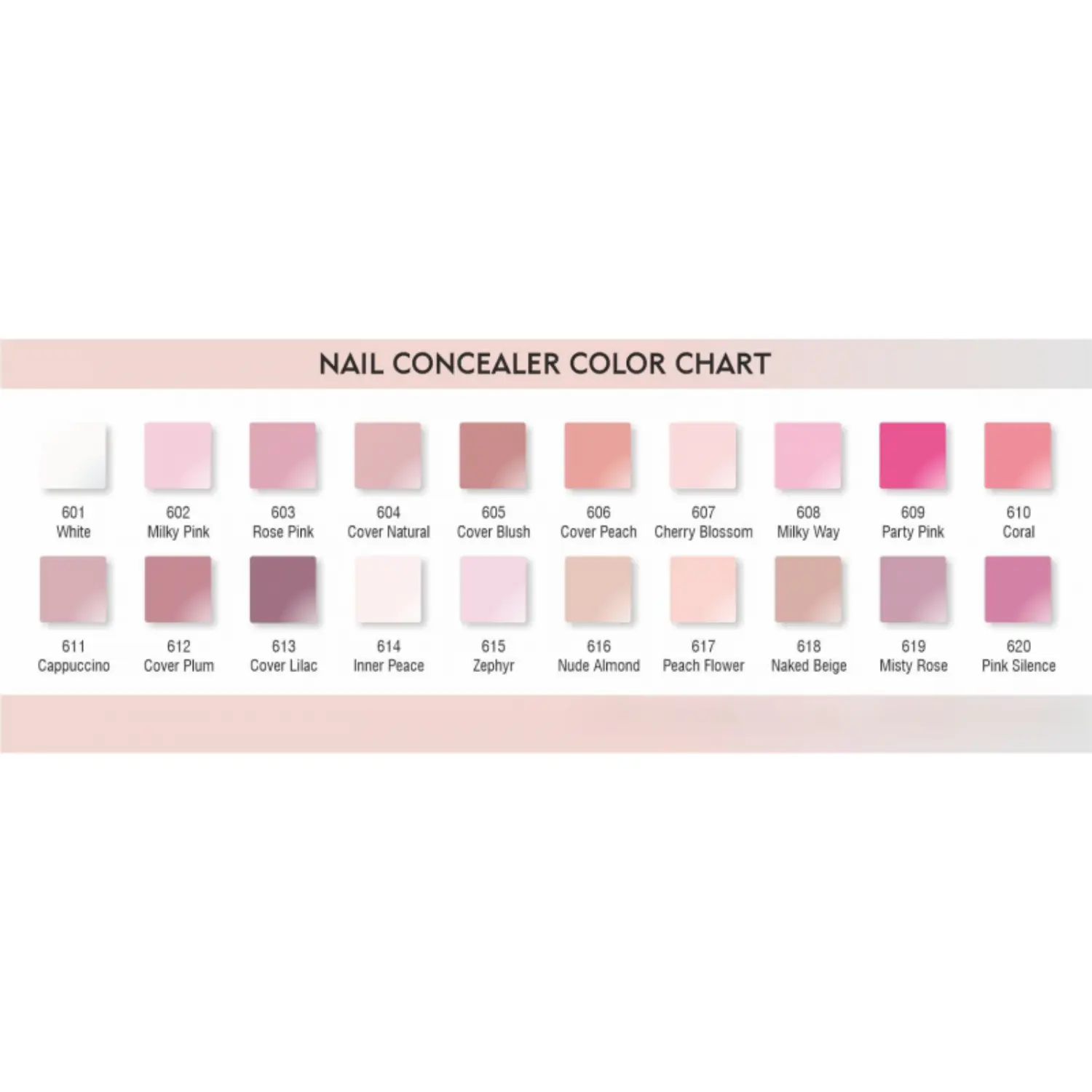 Ruber Base Nail Concealer Party Pink #609 15 ml - Image 2