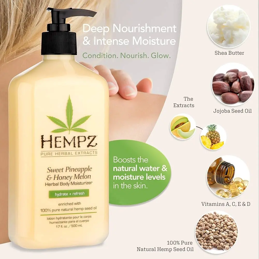 Sweet Pineapple & Honey Melon Herbal Body Moisturizer 500 ml. - Image 4