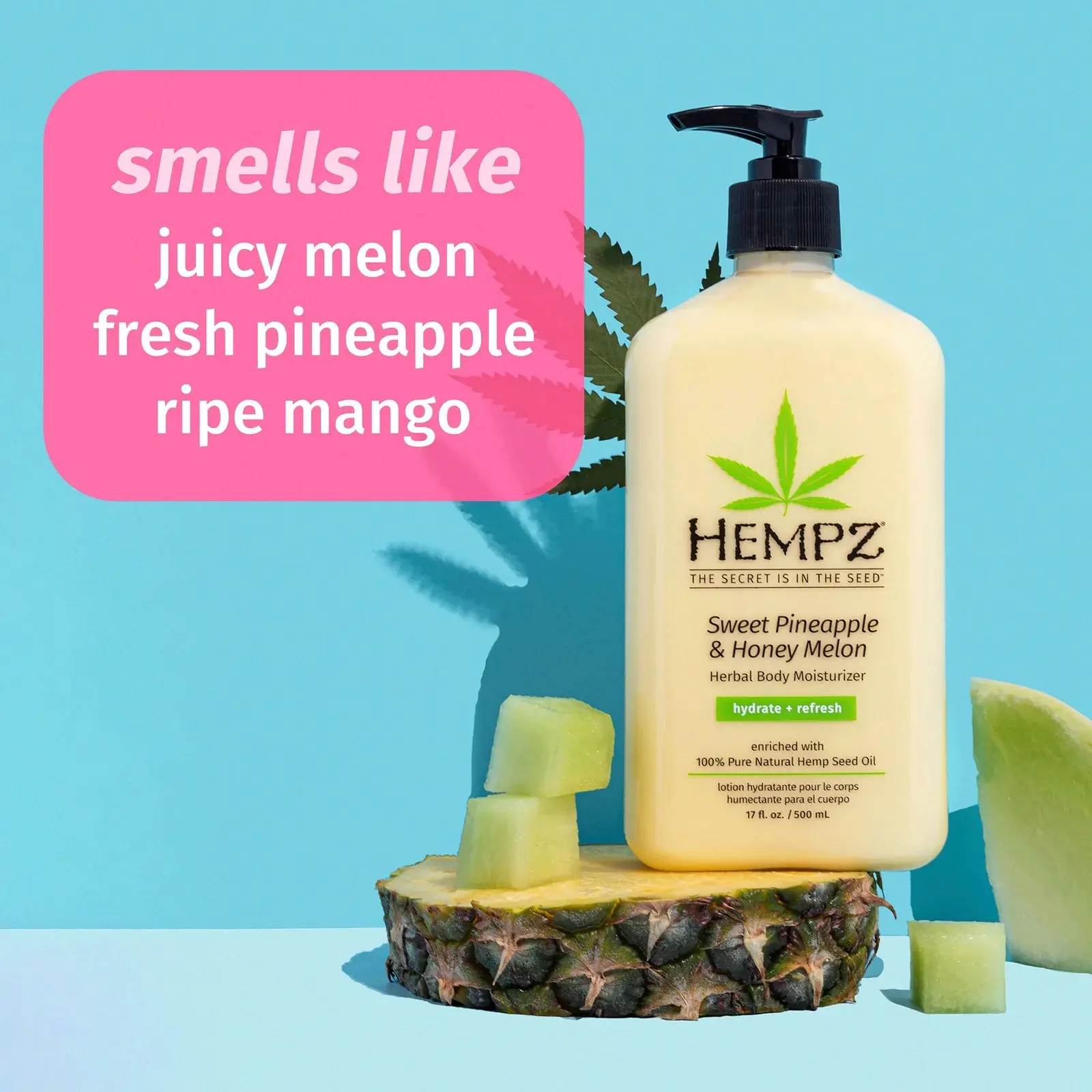 Sweet Pineapple & Honey Melon Herbal Body Moisturizer 500 ml. - Image 6
