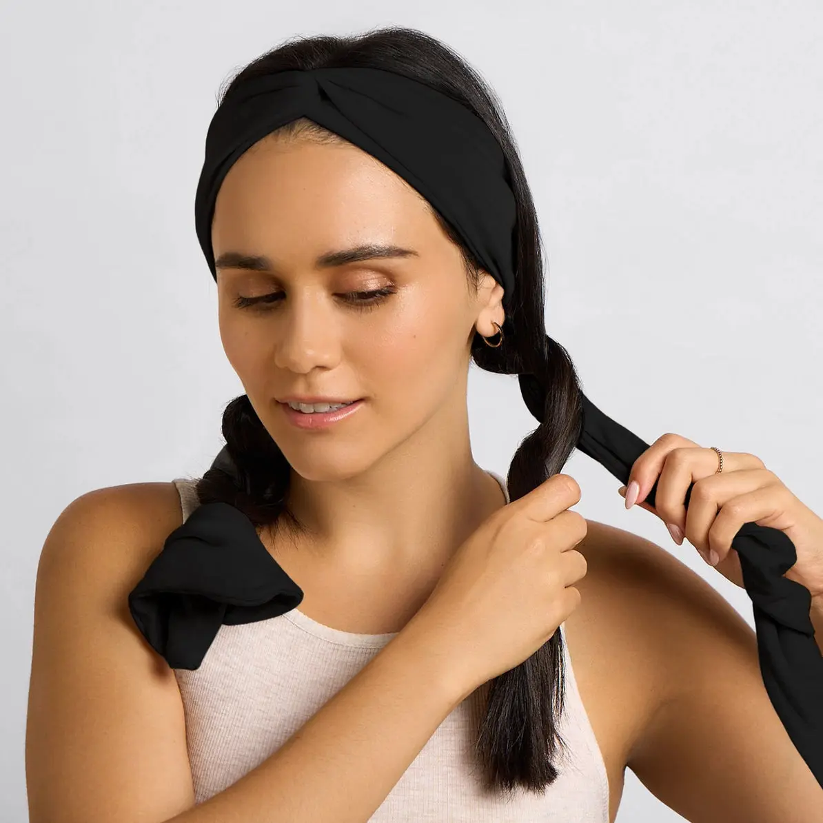 Set & Flow Heatless Curling Headband Black - Image 3
