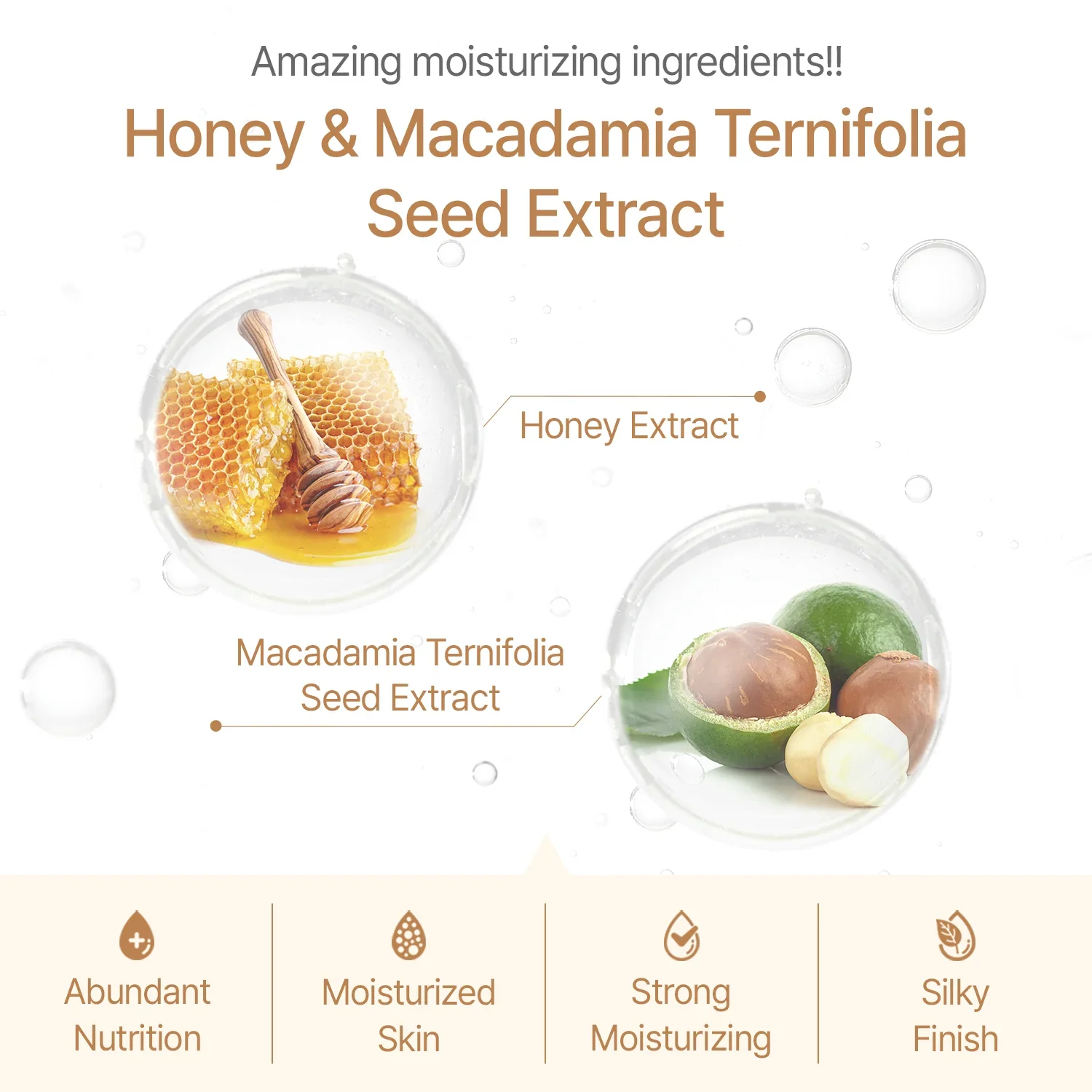 Honey & Macadamia Pure Body Lotion Amber Vanilla - Image 5