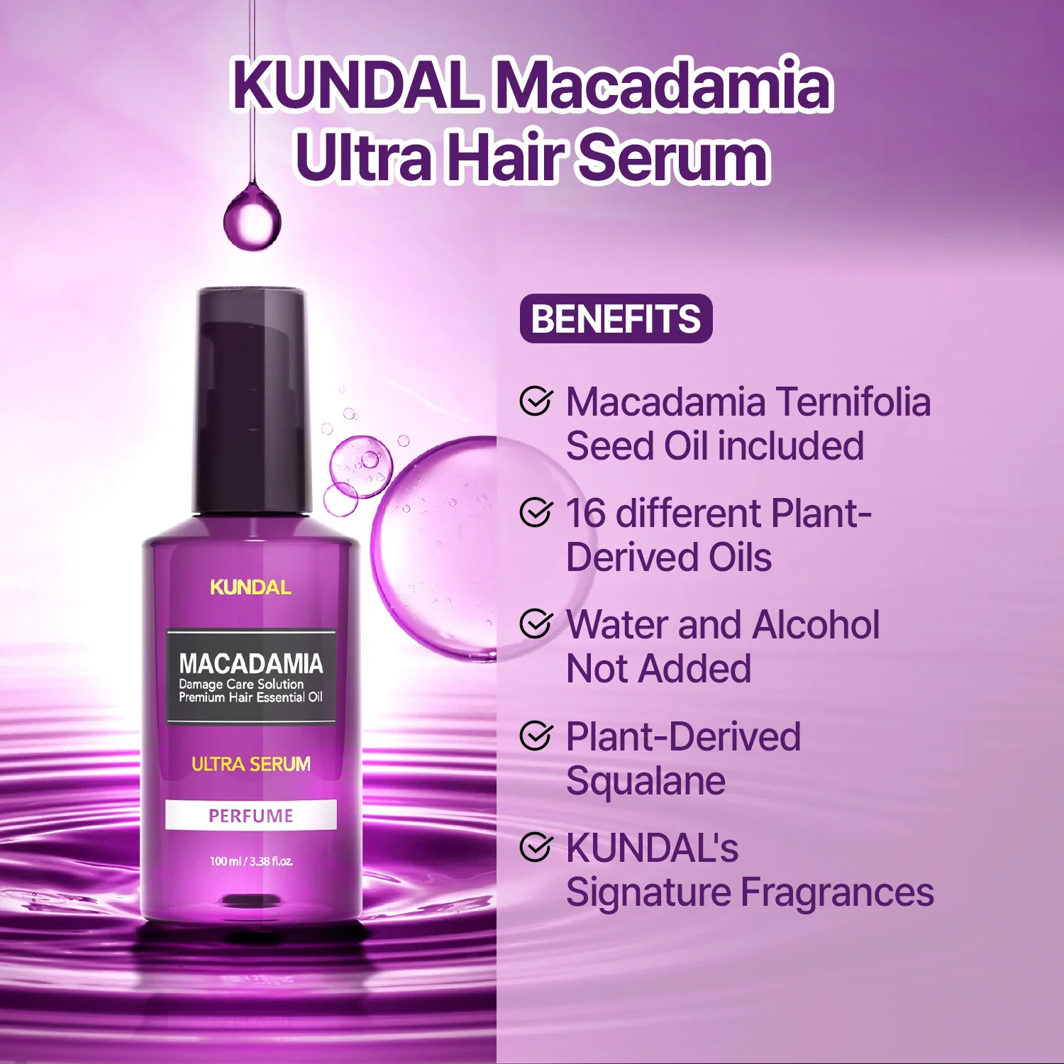 Macadamia Hair Serum White Musk - Image 3