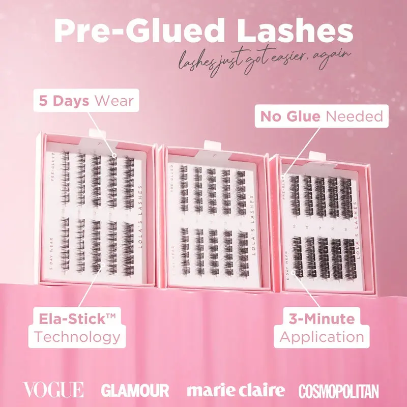 Soft Definition Dark Brown Pre-Glued Lashes - Image 4