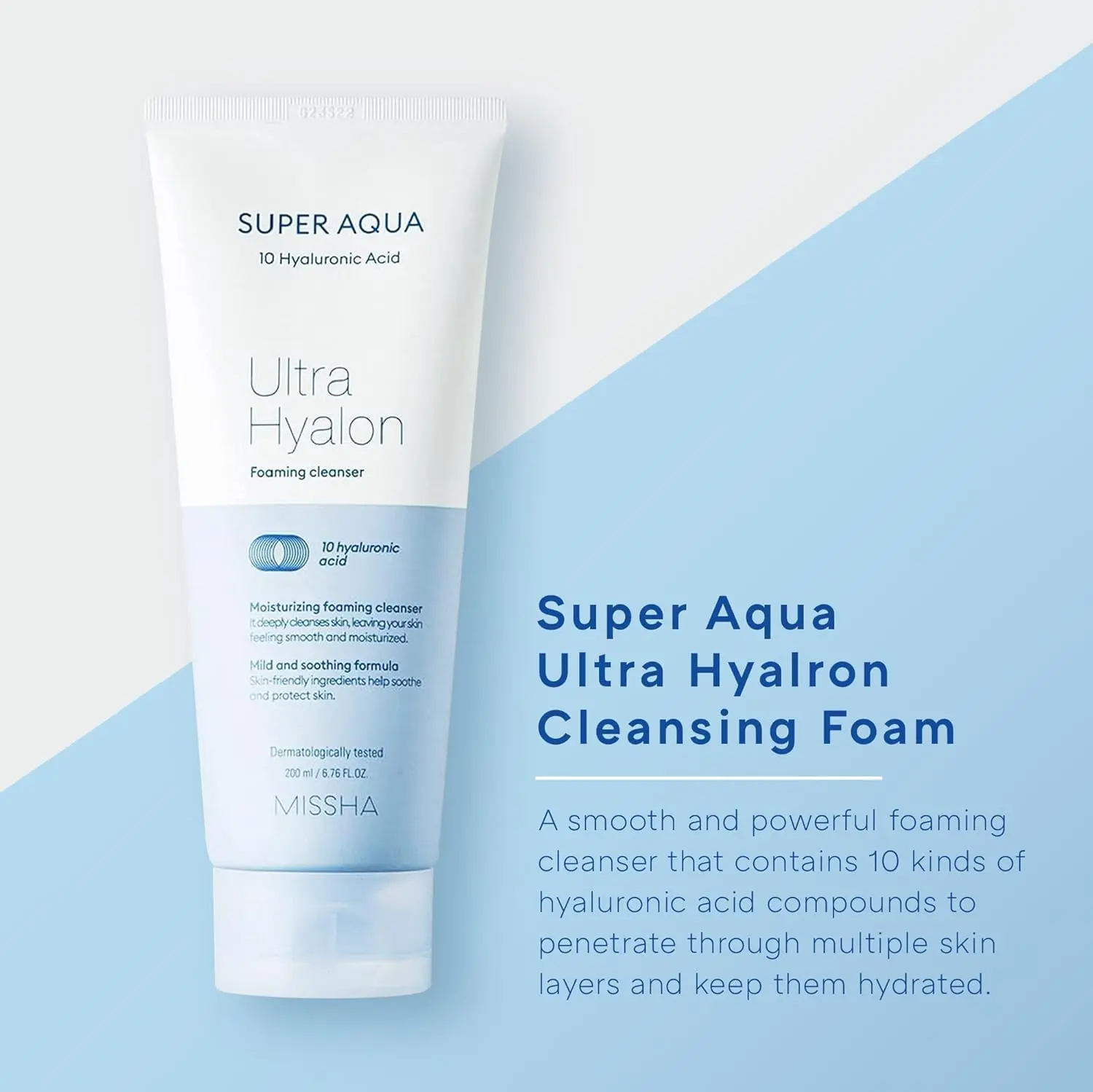 Super Aqua Ultra Hyalron Foaming Cleanser - Image 2