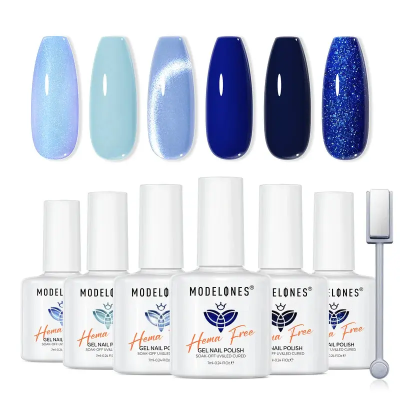 Gel Nail Polish Set Take My Blues Away