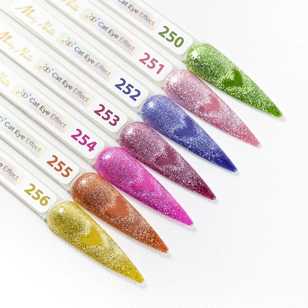 UV/LED Gel Polish Cat Eye Glacier Crush Nr 252 Amethyst - Image 2
