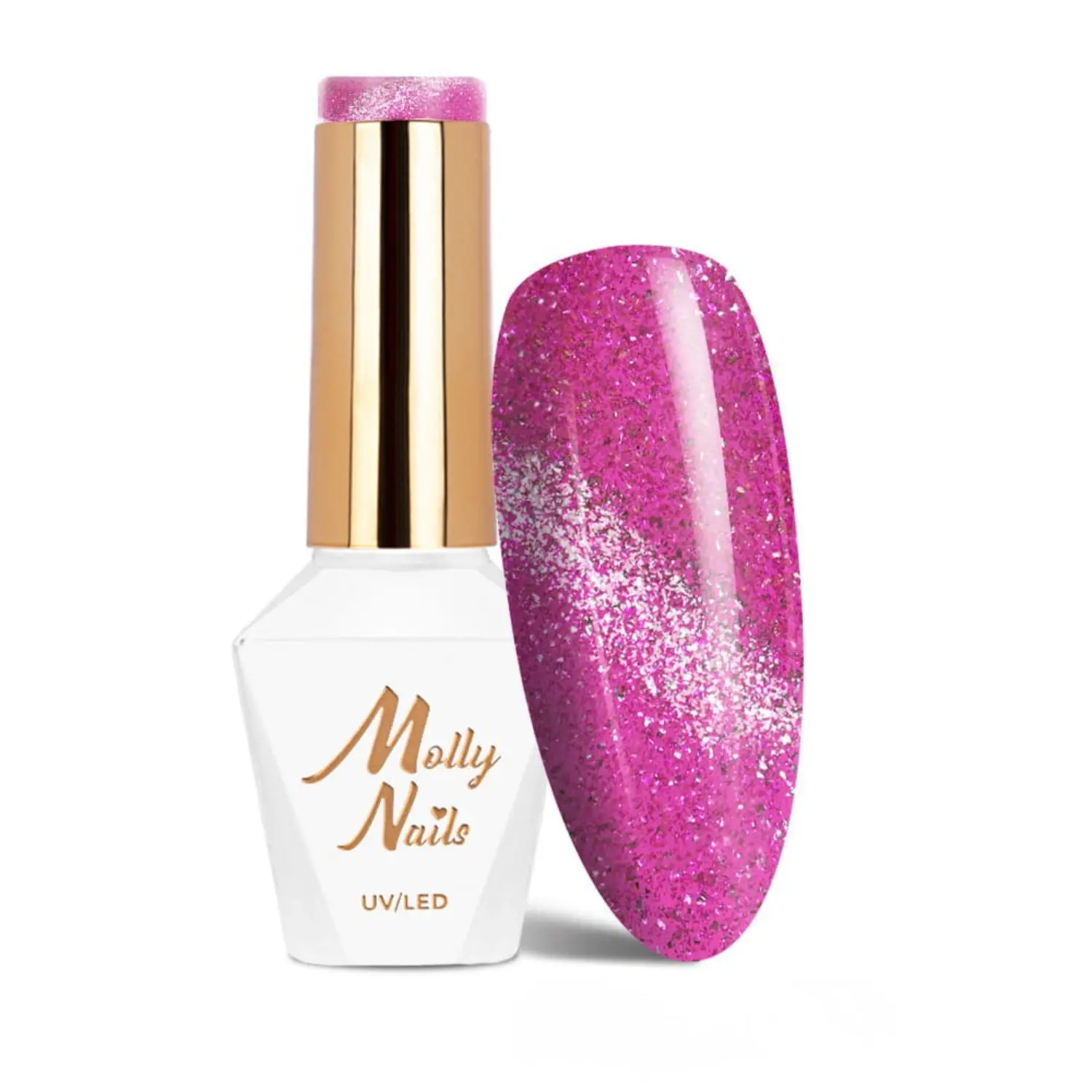 UV/LED Gel Polish Cat Eye Glacier Crush Nr 254 Fuchsia