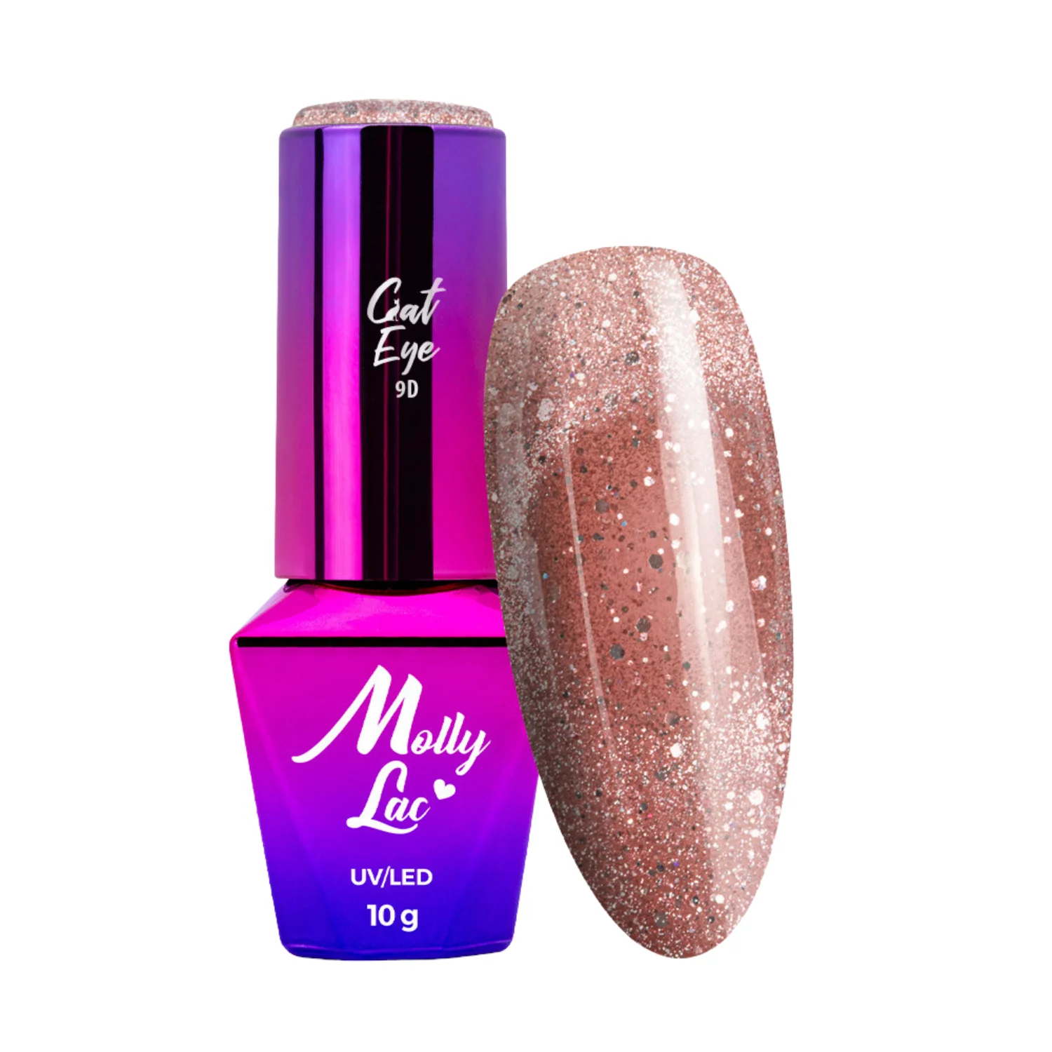 Hybrid Gel Polish Cat Eye Foxy Eyes Radiant Brown