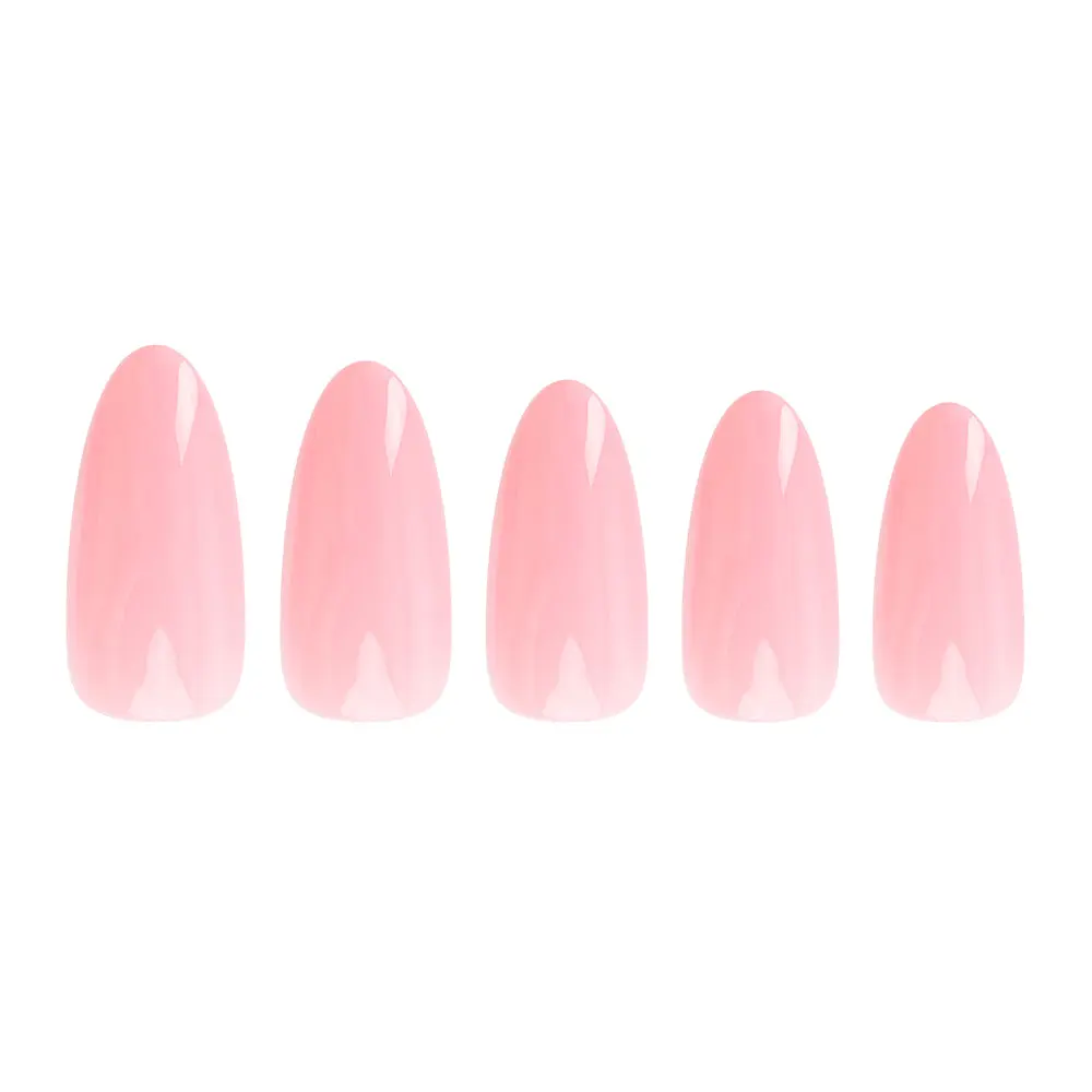 Almond Blush Pink Acrylic Nails