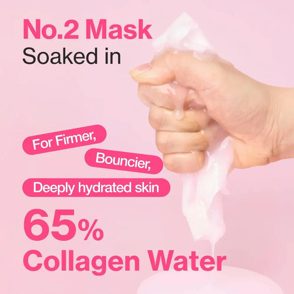 No.2 Rose PDRN Overnight Collagen Mask 4-Pack - Image 6