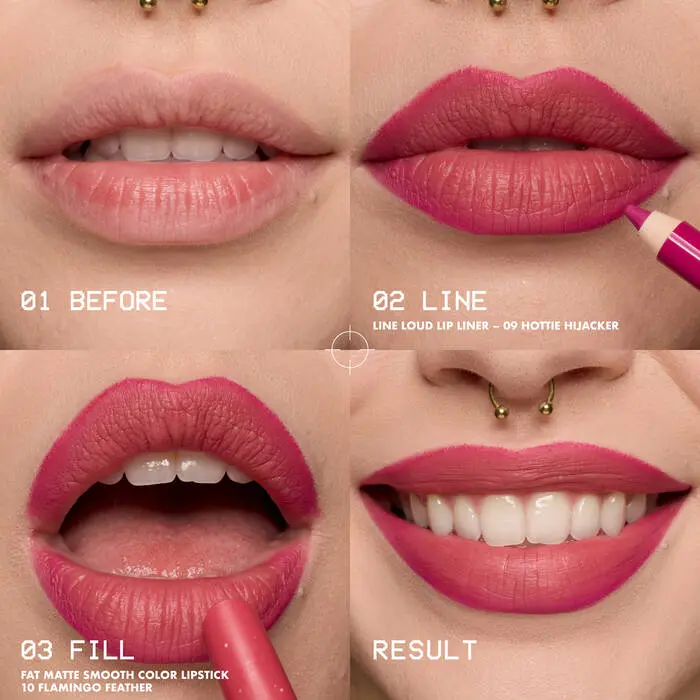 Fat Matte Smooth Color Lipstick Coral Cuddlin' - Image 4