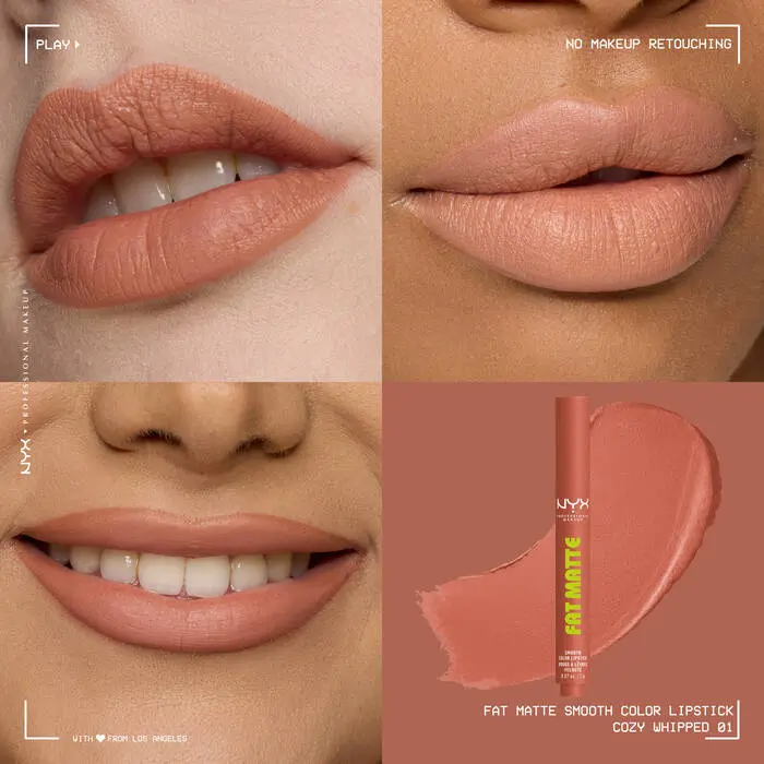 Fat Matte Smooth Color Lipstick Cozy Whipped - Image 2