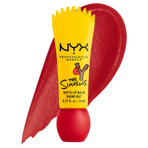 Simpson Smushy Blurred Finish Matte Lip Balm Bart Rebel Red