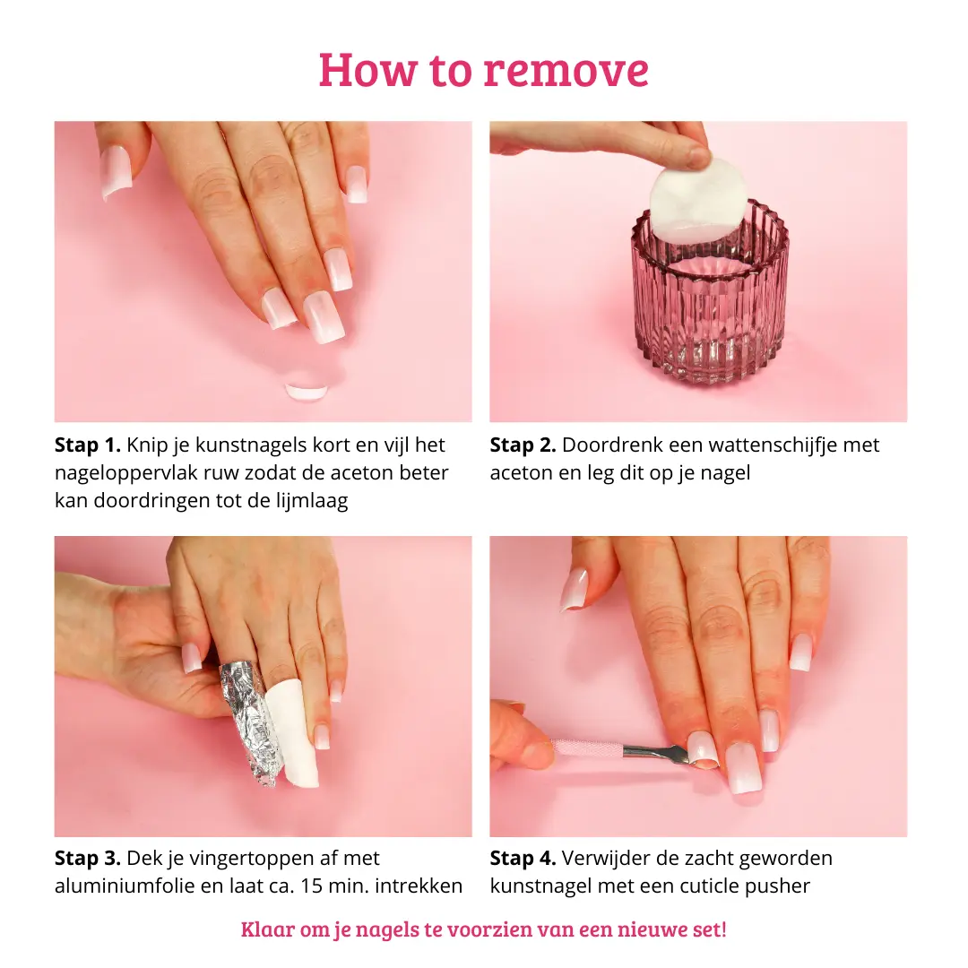 Press On French Nails Blue Waves - Image 8