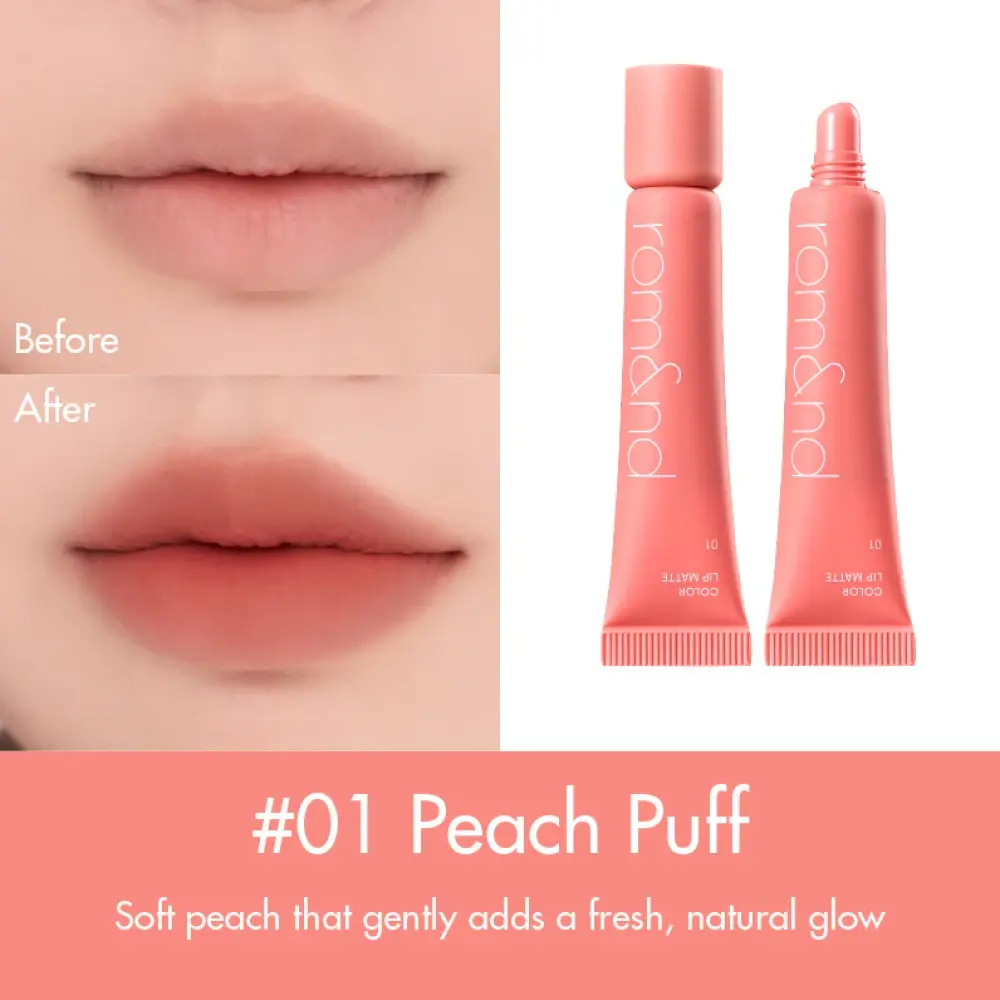 Color Lip Matte 01 Peach Puff - Image 4
