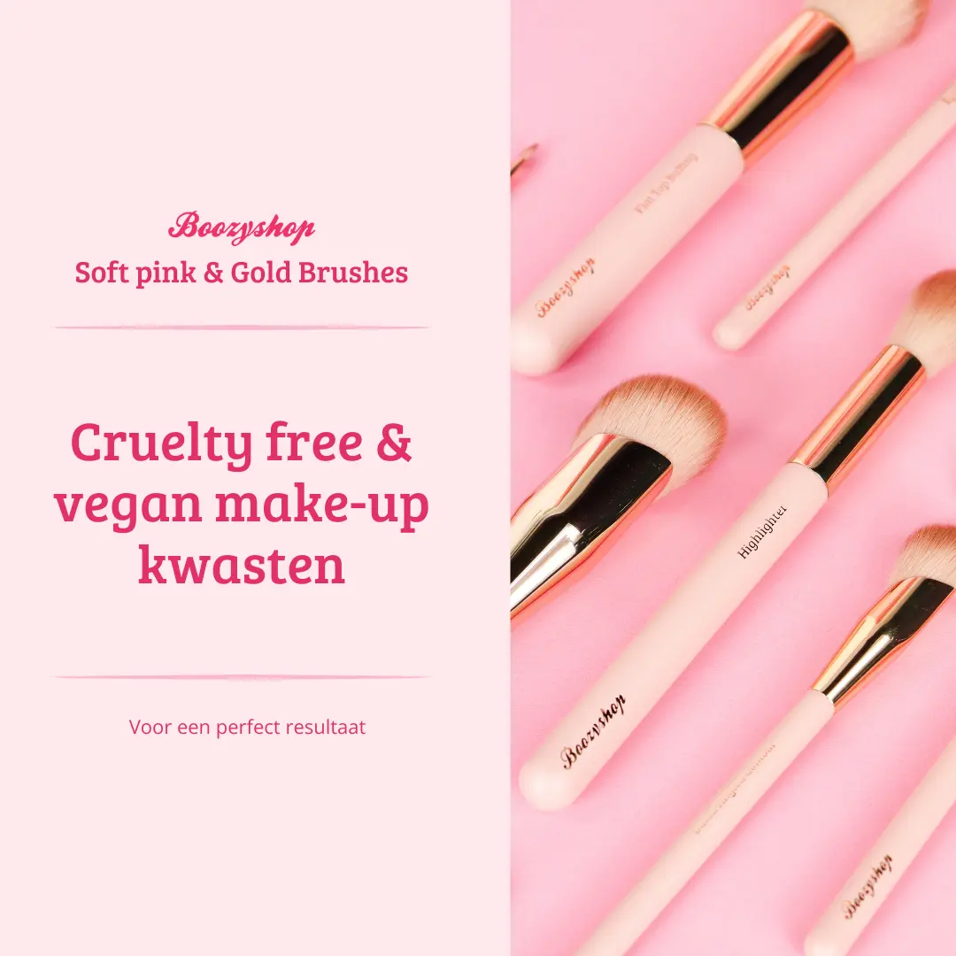 Soft Pink & Gold Eyeshadow Brush - Image 8