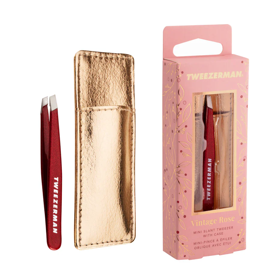Vintage Rose Mini Set Tweezer with Case