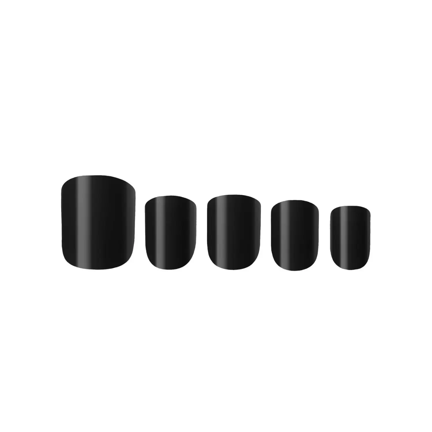 Glamorous Press-On Nails Jet Black - Image 2